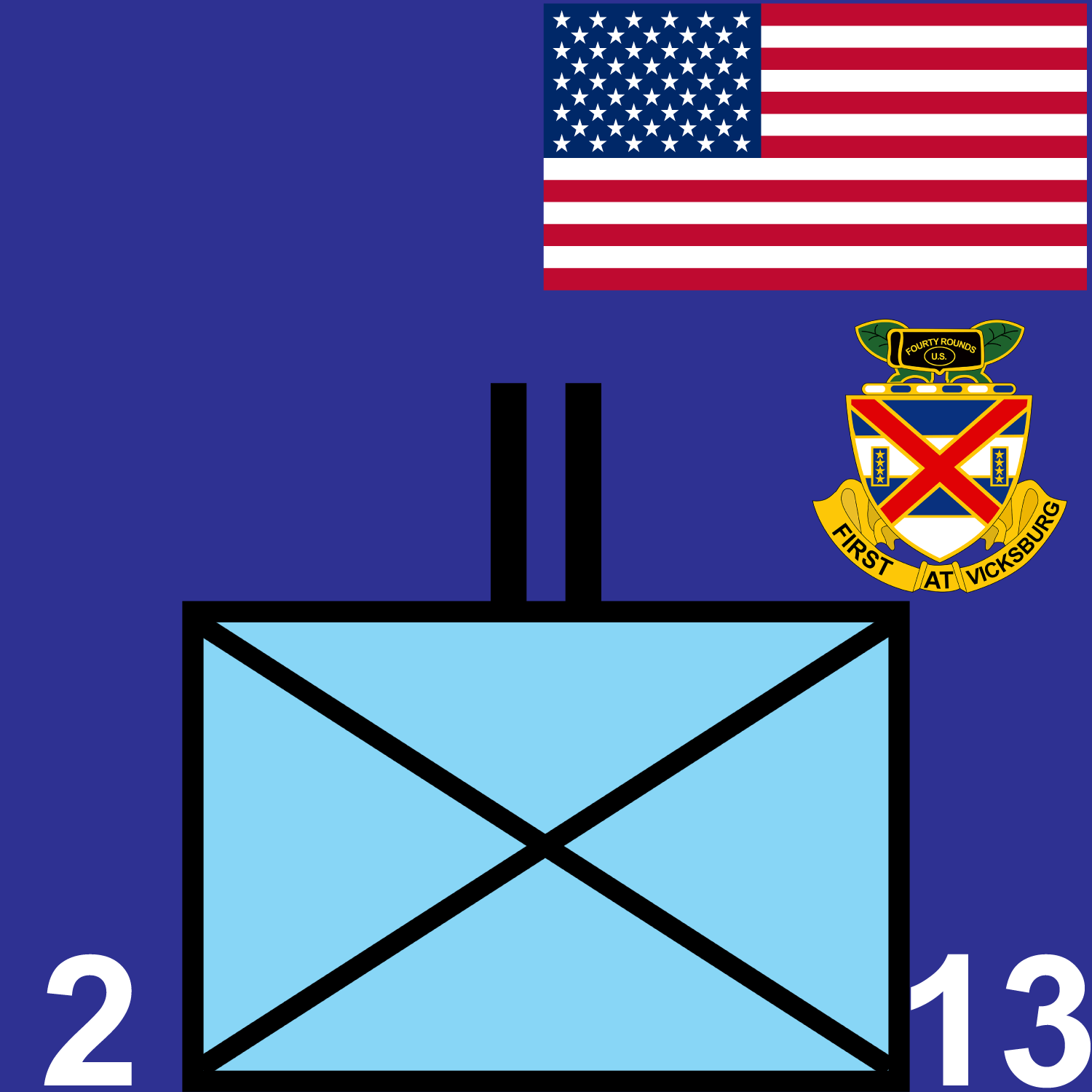 2nd Battalion, 13th Infantry marker